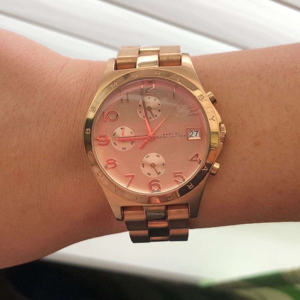 Marc by Marc Jacobs rose gold watch